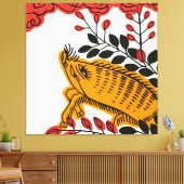 Hanafuda art. Canvas Afdruk (Insitu (Woonkamer))