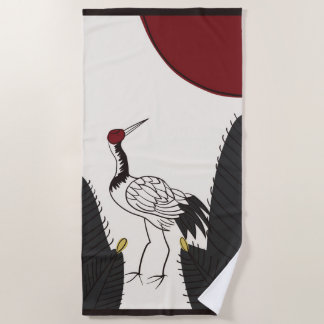 Hanafuda "Matsu-ni-tsuru" Strandlaken