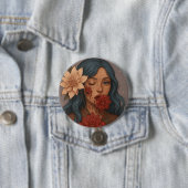 Hanahaki Button Pin (In situ)