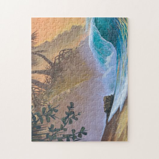 Hanalei Bay Beach Surf Legpuzzel (Verticaal)