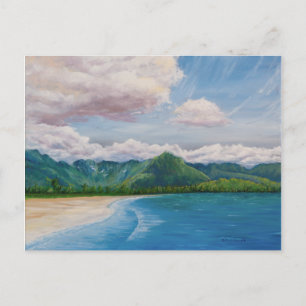 Hanalei Bay Hawaii Painting Briefkaart