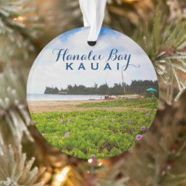 Hanalei Bay Kauai Hawaii 2 Foto Ornament