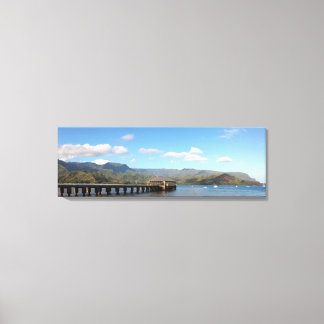 Hanalei Bay Panorama Canvas Afdruk