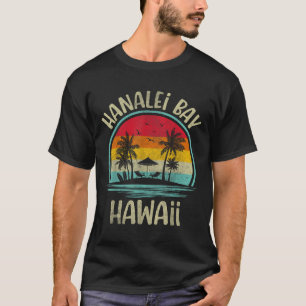 Hanalei, Bay-strand Hawaii Palmenboom Familie Zome T-shirt