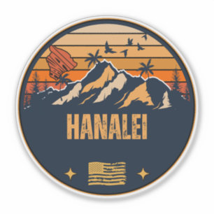 Hanalei, Hawaï Sticker