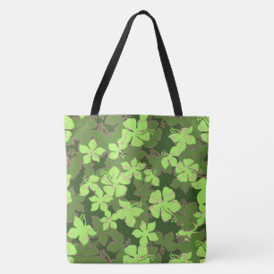Hanalei Hawaii Hibiscus Camo Floral Beach sac
