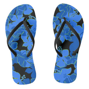 Hanalei Hawaiian Hibiscus Camo Floral Teenslippers