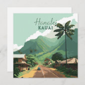 Hanalei Kauai Hawaii Bay Mountains Groen (Voorkant / Achterkant)