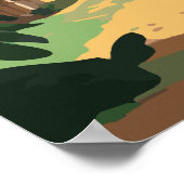 Hanalei Kauai Hawaii Bay Mountains Groen Poster (Hoek)