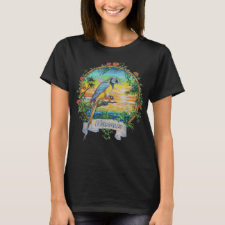 Hanalei, Kauai Sunset Parrot Vacation T-shirt