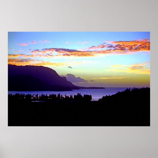 Hanalei Sunset Print (Voorkant)