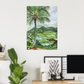 Hanalei Valley Lookout Poster (Thuiskantoor)