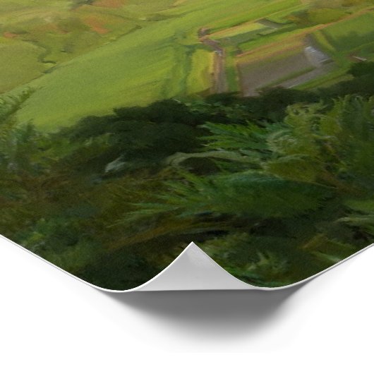 Hanalei Valley Panorama Poster (Hoek)