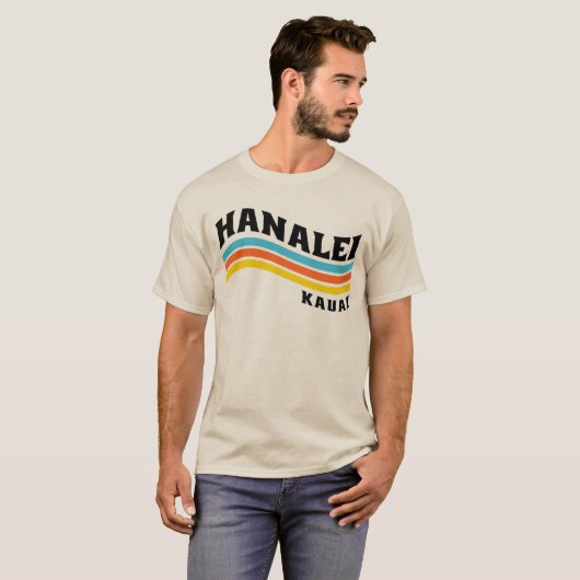 Hanalei Wave T-Shirt (Mannen) (Voorkant volledig)