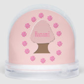 Hanami Japanese Cherry Tree Sneeuwbol (Achterkant)