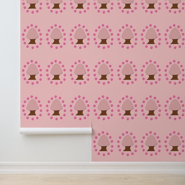 Hanami Japans Cherry Tree gepatterd Behang (Applicatie)