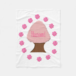 Hanami Japanse Cherry Tree Fleece Deken