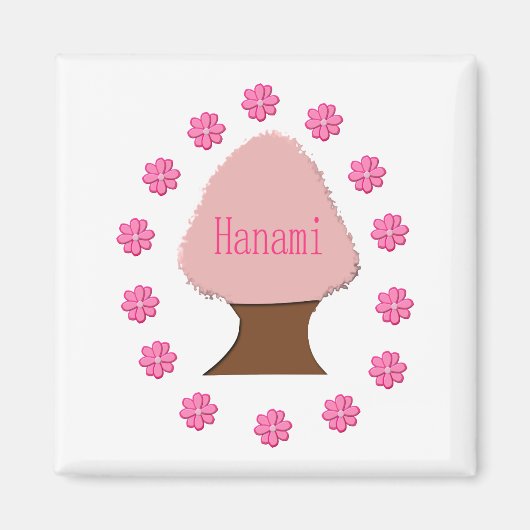 Hanami Japanse Cherry Tree Magneet (Voorkant)