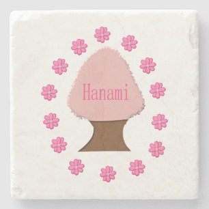 Hanami Japanse Cherry Tree Stenen Onderzetter