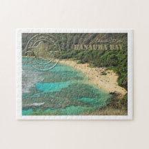 Hanauma Bay briefkaart printpuzzel