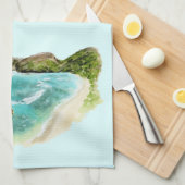 Hanauma Bay Groene zee schildpad Theedoek (Quarter Fold)