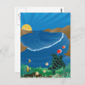 Hanauma Bay Hawaii Briefkaart (Voorkant / Achterkant)