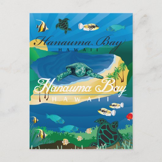 Hanauma Bay Hawaii Briefkaart (Voorkant)