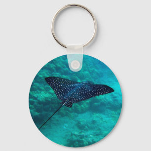 Hanauma Bay Hawaii gepotte Eagle Ray Sleutelhanger