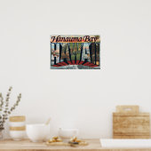 Hanauma Bay, Hawaii - Grote letterscènes Poster (Keuken)