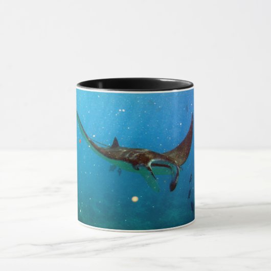 Hanauma Bay Hawaii Manta Ray Mug (Centre)