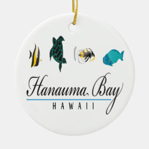 Hanauma Bay Hawaii Marine Life Keramisch Ornament