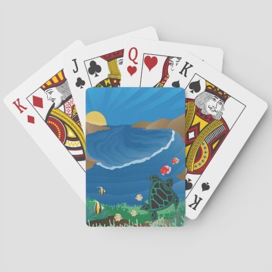 Hanauma Bay Hawaii Pokerkaarten (Achterkant)