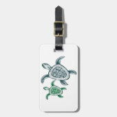 Hanauma Bay Hawaii Turtle Bagagelabel (Voorkant verticaal)