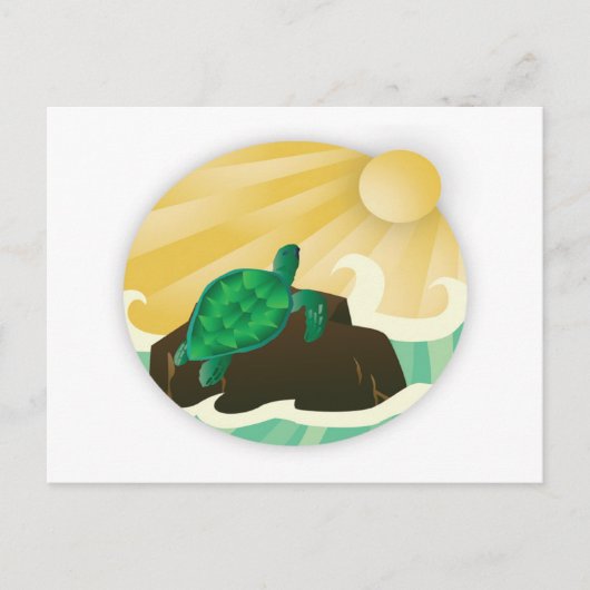 Hanauma Bay Hawaii Turtle Briefkaart (Voorkant)