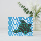 Hanauma Bay Hawaii Turtle Briefkaart (Staand voorkant)