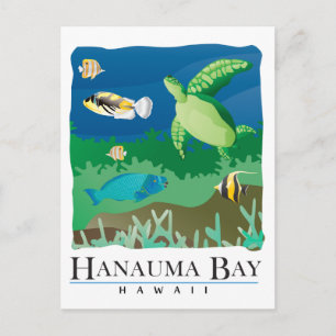 Hanauma Bay Oahu Hawaii Briefkaart