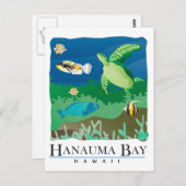 Hanauma Bay Oahu Hawaii Briefkaart (Voorkant / Achterkant)