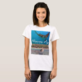 Hanauma Bay Oahu Hawaii Manta Ray en schildpad T-shirt (Voorkant volledig)