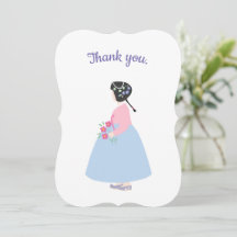 Hanbok fille Cartes de voeux