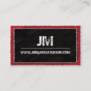 Hanche + Carte de visite moderne de monogramme