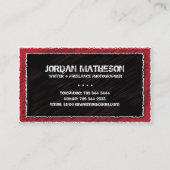 Hanche + Carte de visite moderne de monogramme (Dos)