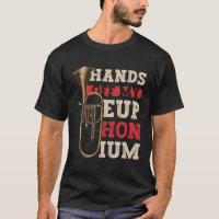Hand af van mijn Euphonium blaasinstrumenten