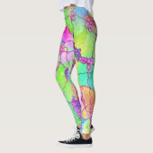Hand And Digitally Painted Pattern Art 41 Leggings (Links)