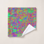 Hand and Digitally Painted Pattern art 42 (Gant de toilette)