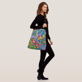Hand And Digitally Painted Pattern Art 53 Crossbody Tas (Op model)