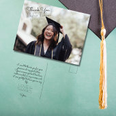 Hand belettering Afstuderen dank u Briefkaart