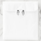 Hand Botten Details fl Ronde Sticker (Tas)