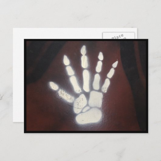 hand briefkaart (Voorkant / Achterkant)