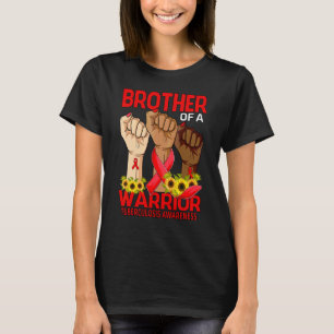 Hand broer van een krijger tuberculose bewustzijn t-shirt