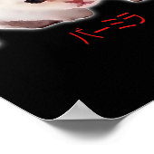 Hand Draw Funny Burmilla Cat Japan Papa Mam Bro Poster (Hoek)